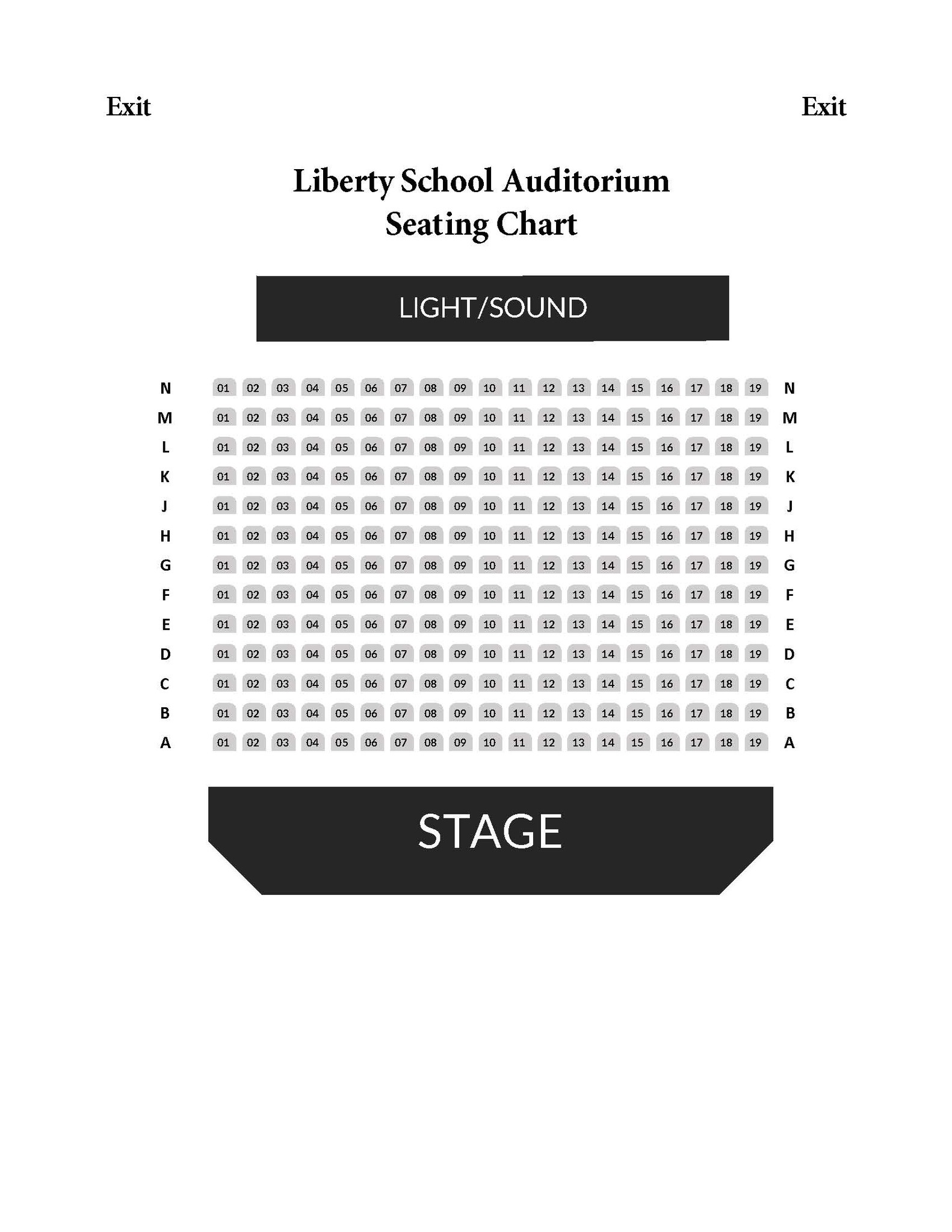 Liberty Auditorium Seating Chart