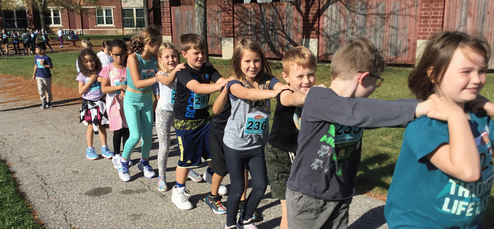 Students at Fun Run