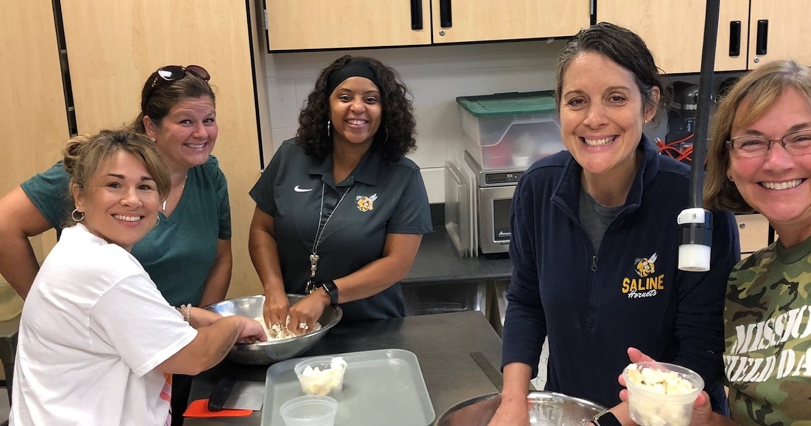 Pleasant Ridge staff in kitchen