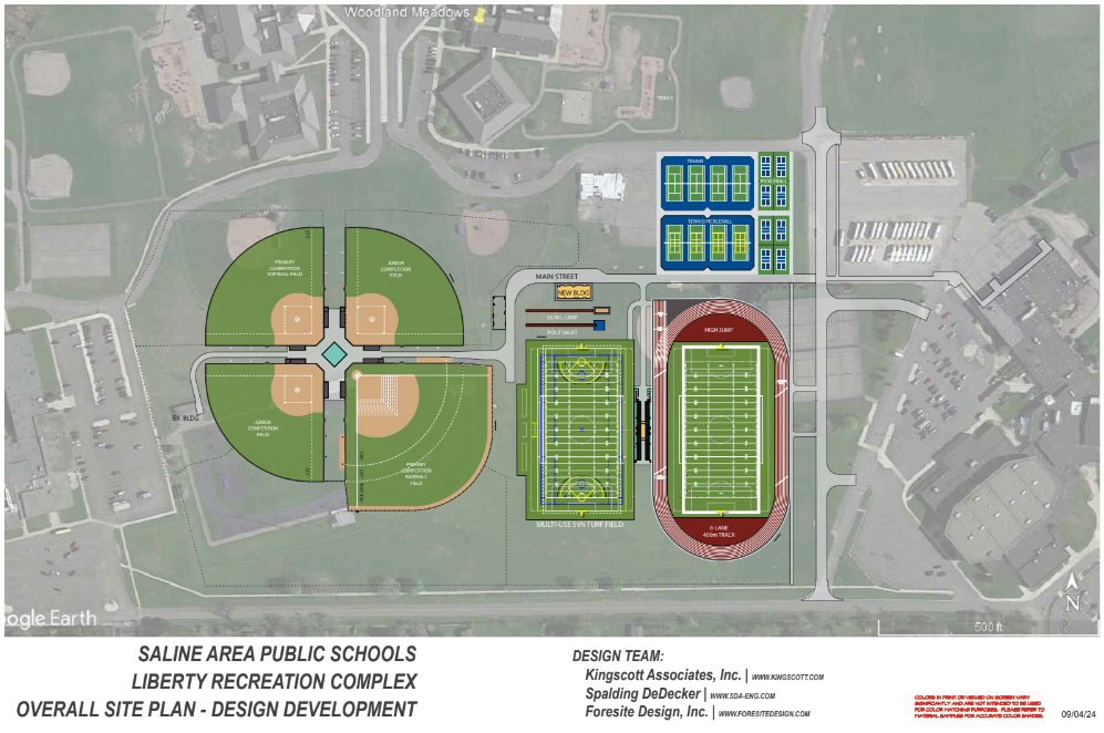 Liberty Athletic Complex - Ariel View