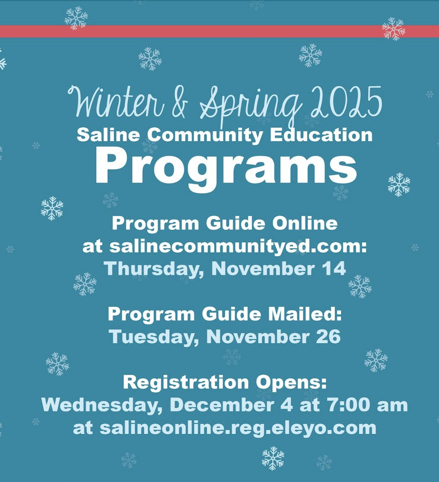 Winter Program Info