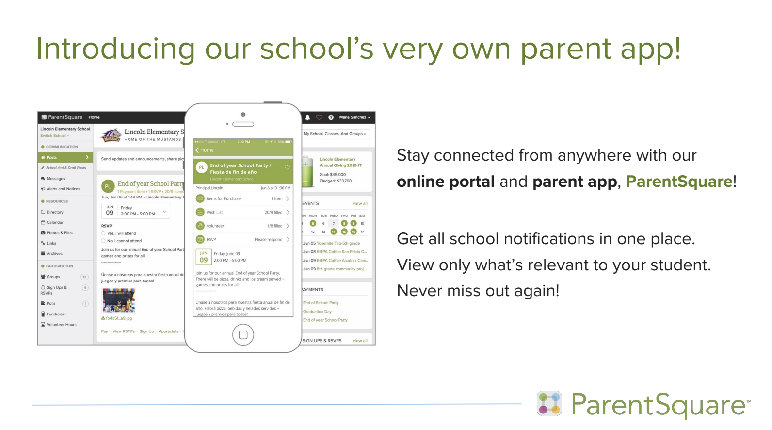 Introducing our school's very own parent app!