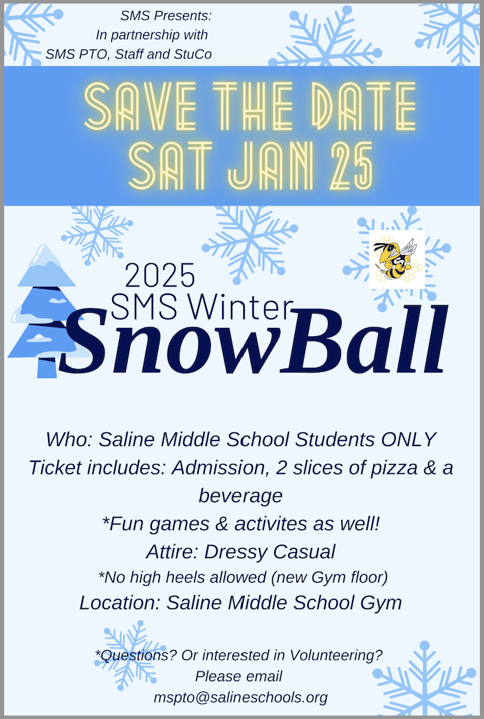 Picture of flyer for Snow Ball at SMS