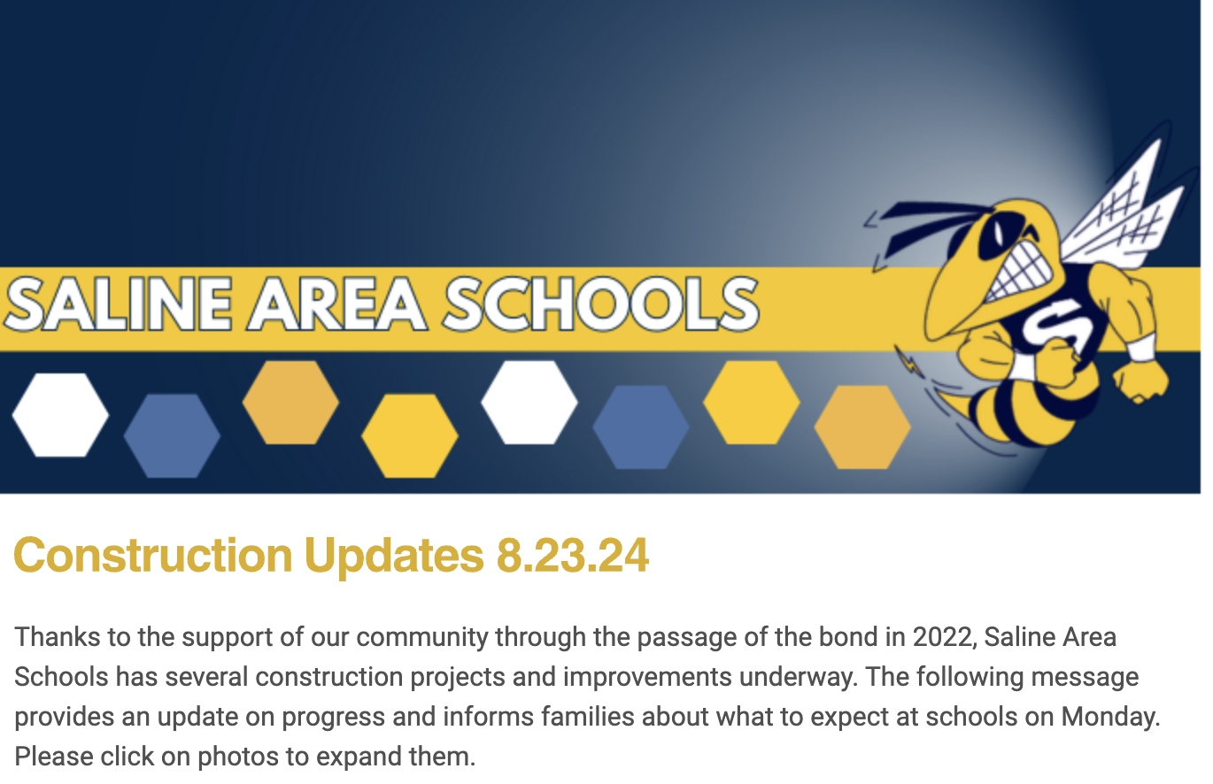 Construction Update Newsletter Link